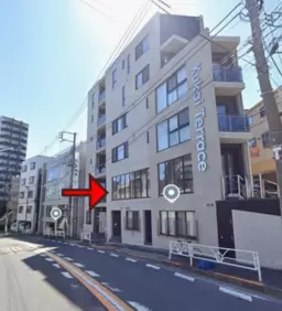 【恵比寿・白金】1F路面15坪・間口10m！フレンチ居抜き・初回1年目賃料減額！重飲食可・カフェや美容室・ジムに最適外観